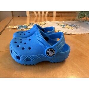 Royal Blue Clogs Crocs Shoes Toddler Size 5 Kids Slip On NWOT